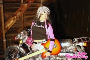 LYNN JULIAN as CCG POP SUPERHERO for PHOTO SHOOT for FENDER Guitars in Boston, MA