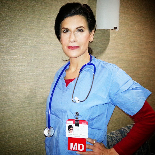 Lynn Julian, Boston Actress, as a surgeon Boston Medical Center Industrial Film.